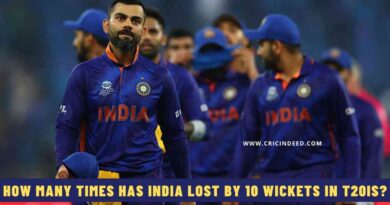 How Many Times has India Lost by 10 Wickets in T20Is?