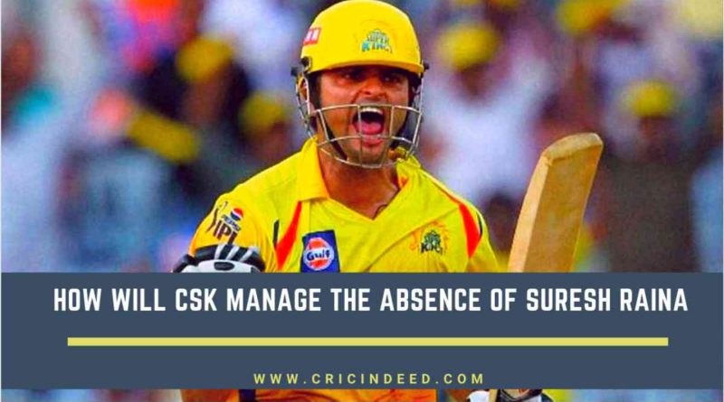 How will CSK manage the absence of Suresh Raina in the playing XI
