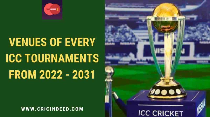 icc tournaments venues 2022-2031
