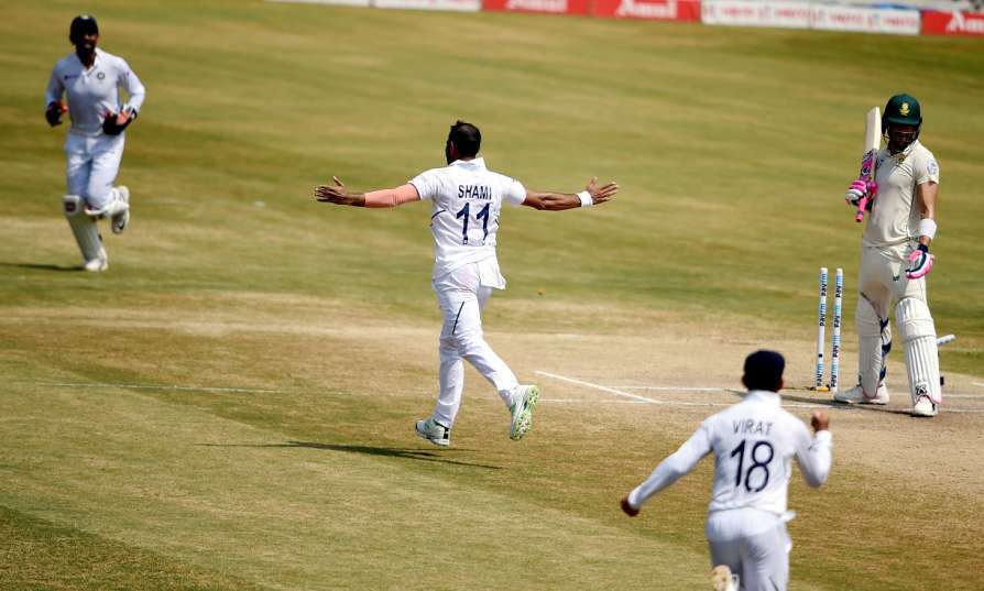 Mohammed Shami bowled Du Plessis