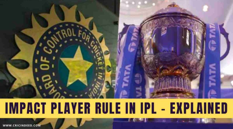 impact player rule ipl