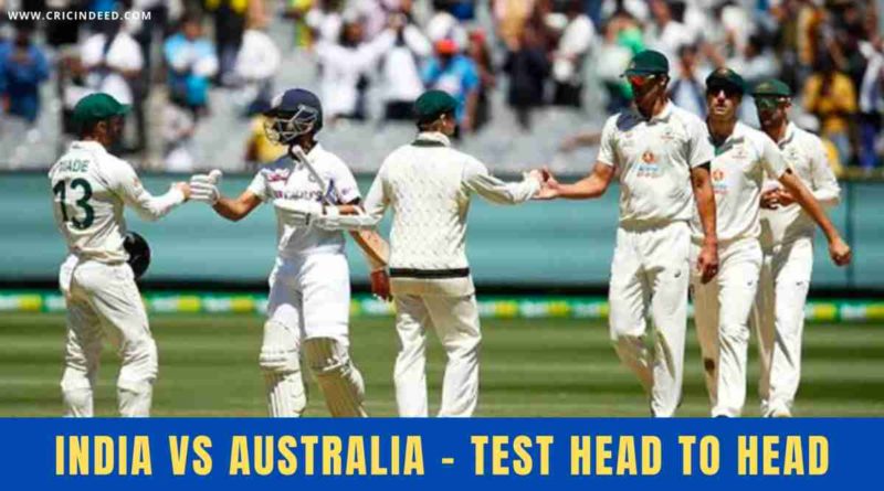 ind vs aus test head to head