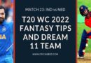 ind vs ned dream11 predictions