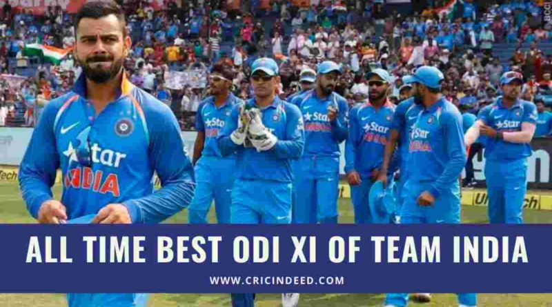 all time best odi xi of team india