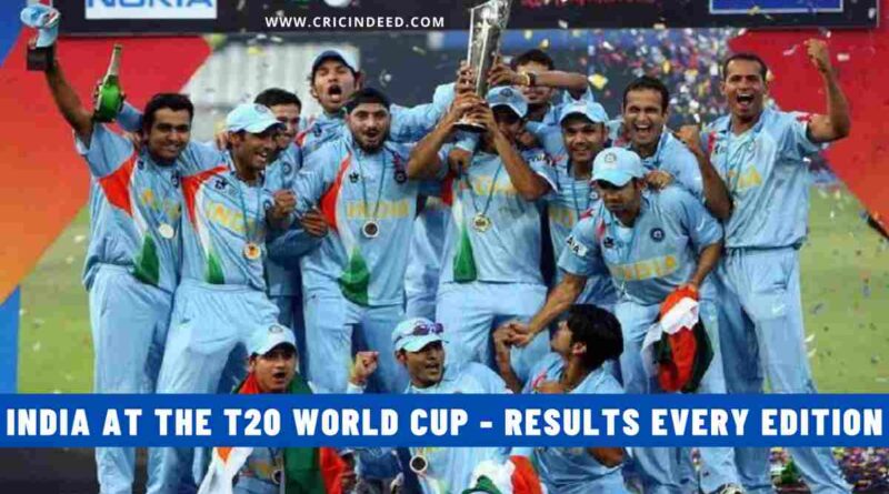 India at the T20 World Cup - Results Every Edition