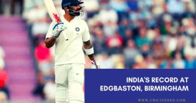 India cricket record in Edgbaston Birmingham