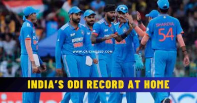 India’s ODI Record at Home