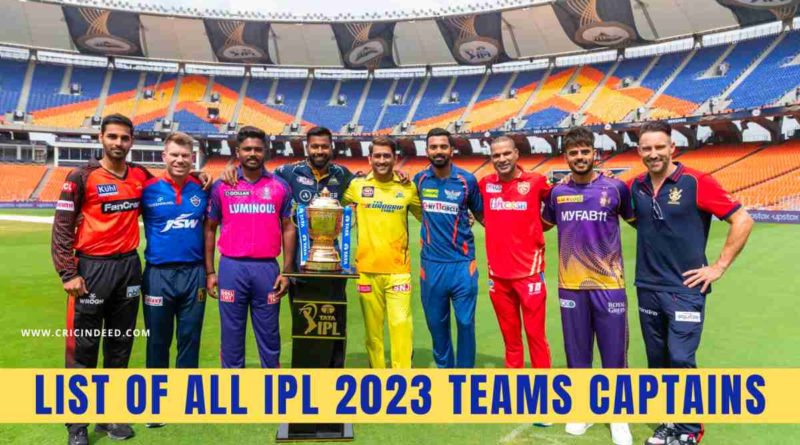 ipl 2023 captains