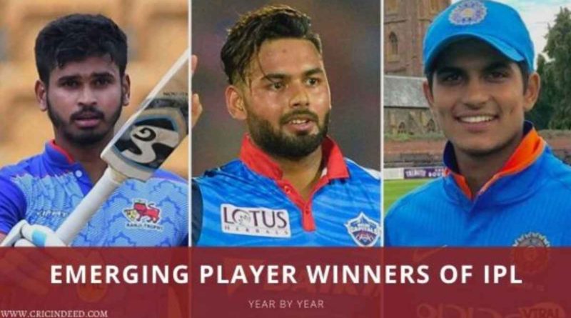 IPL Emerging Player of the Year winners list