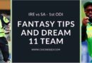 IRE vs SA 1st ODI Dream11 Prediction
