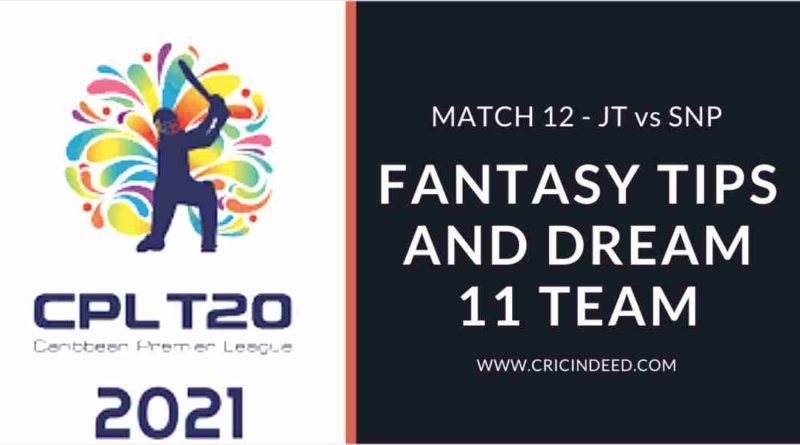 Jamaica Tallawahs vs St kitts and nevis Patriots match 12