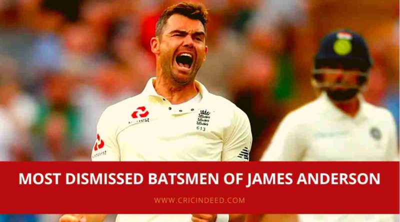 james anderson most dismissed batsmen