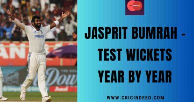 Jasprit Bumrah - Test Wickets Year by Year