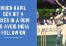Kapil Dev hitting 4 sixes in a row