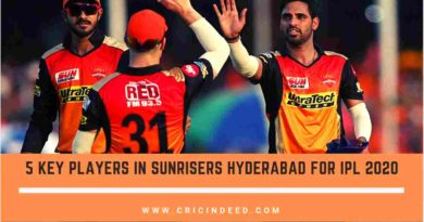 Key Players for SRH in IPL 2020