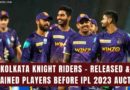 kkr ipl 2023 released and retained players