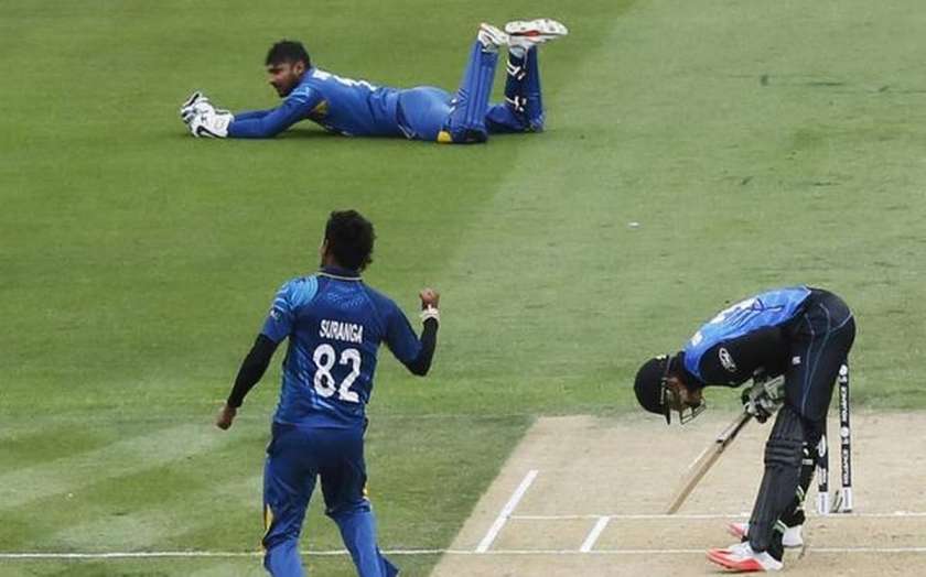 Sangakkara Diving Catch