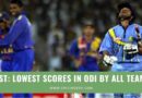 lowest odi scores by countries