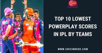 lowest powerplay scores in ipl