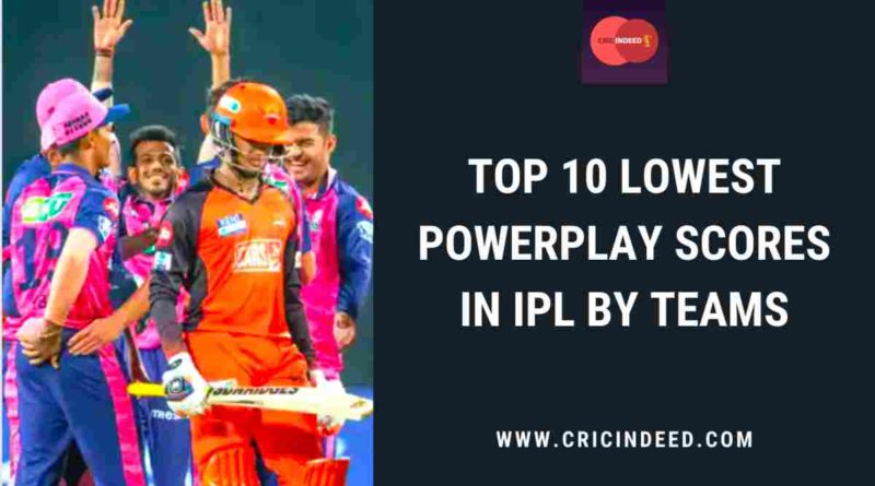 lowest powerplay scores in ipl