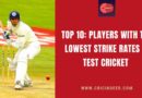 lowest strike rate in test cricket