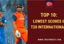 lowest T20I team totals