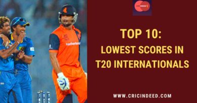 lowest T20I team totals