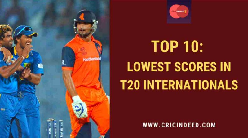 lowest T20I team totals