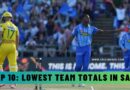 Lowest Team Totals in SA20