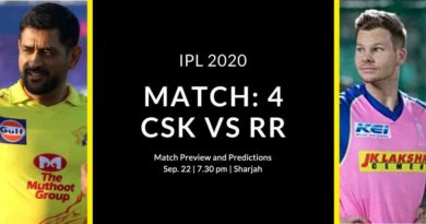 Match 4 CSK vs RR Preview