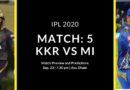 Match 5 KKR vs MI Preview