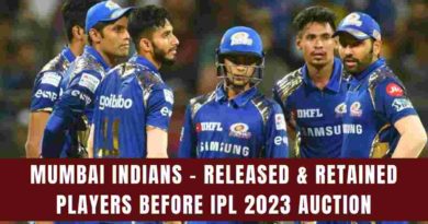 mi released and retained players ipl 2023