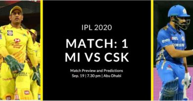 MI vs CSK IPL 2020 Match Preview