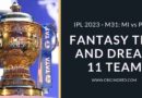 mi vs pbks dream11 prediction ipl 2023