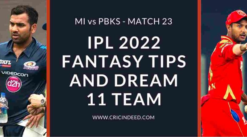 mi vs pbks dream11 predictions 2022