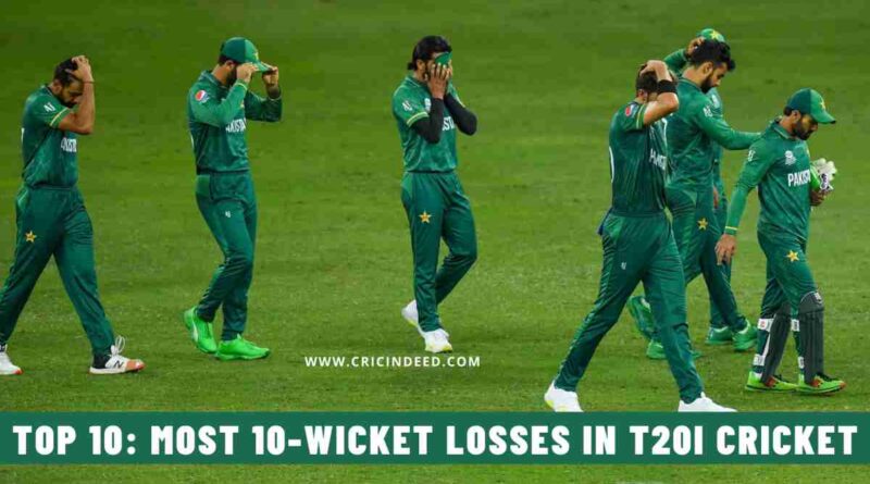 Top 10: Most 10-Wicket Losses in T20I Cricket