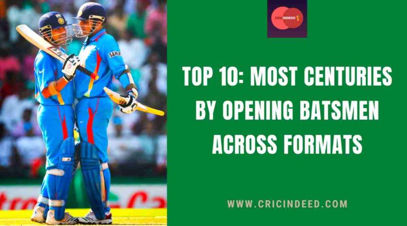 most 100s by opening batsman across formats