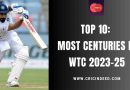 Top 10: Most Centuries in WTC 2023-25