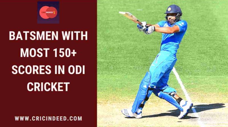 most 150s in odi