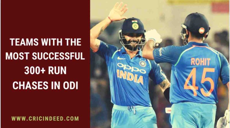 Most 300+ run chase in ODI