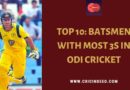 most 3s in odi