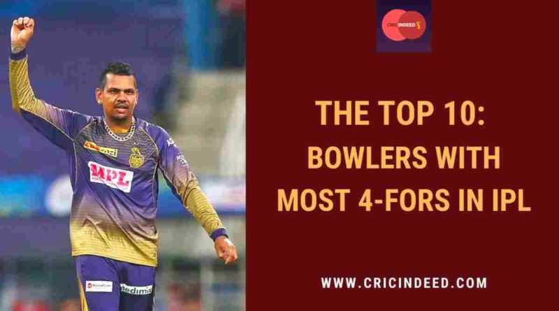 most 4-fors in ipl