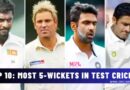 most 5 wickets in test cricket