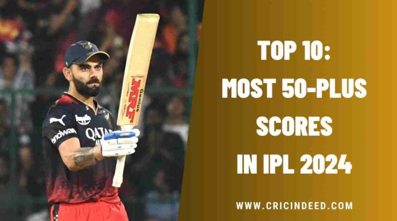 Top 10: Most 50-Plus Scores in IPL 2024