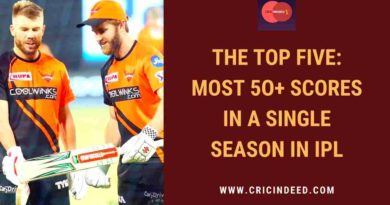 most 50+ scores in a single ipl season