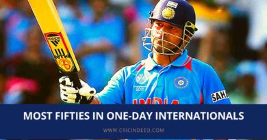 most 50s in odi