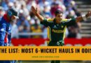 bowlers with most 6 wicket hauls in odi