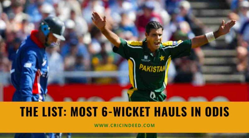 bowlers with most 6 wicket hauls in odi