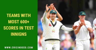 most 600 runs in test by teams