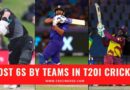 most 6s by teams in t20 cricket